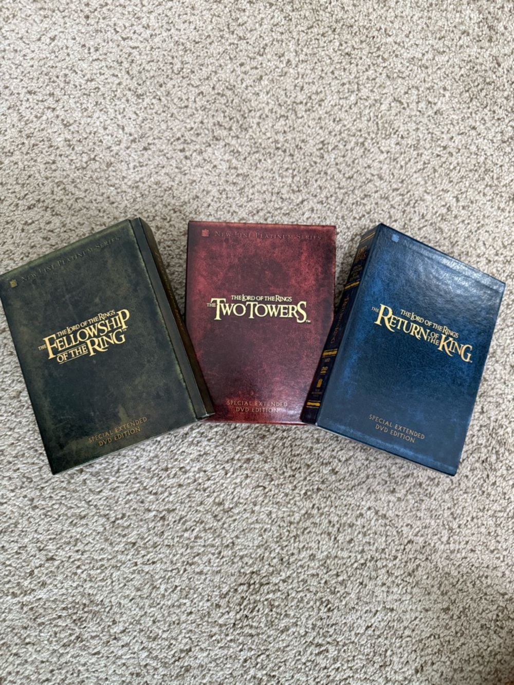 Set of Lord of the Rings Special Extended DVD Edition
